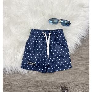 Toobydoo Navy/Light‎ Blue Polka Dot Swim Short 3/6month